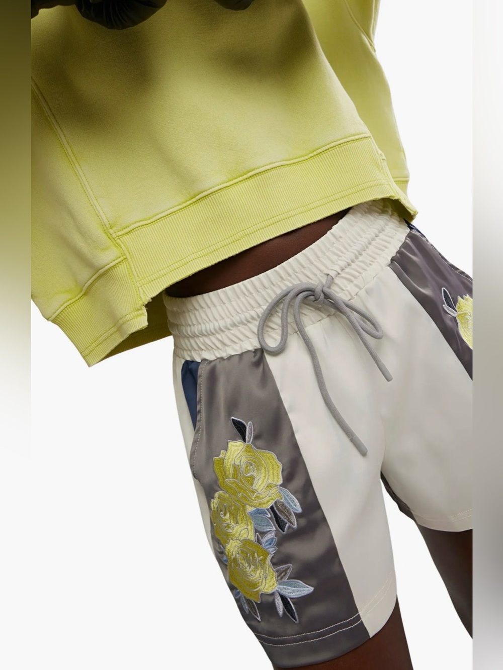 NEW! Free People Movement In The Ring Athletic Embroidered Shorts XS